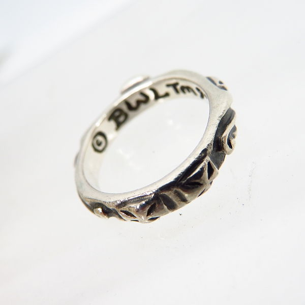 実際に弊社で買取させて頂いたBWL/ビルウォールレザー THIN CROSS シンクロスリング R202 7号の画像 2枚目