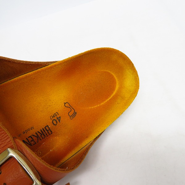 実際に弊社で買取させて頂いたBIRKENSTOCK/ビルケンシュトック レザーサンダル/40の画像 4枚目