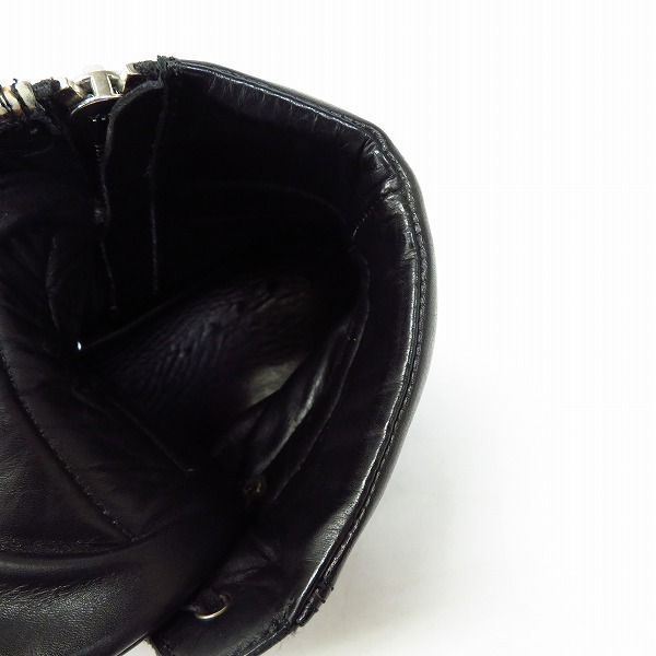 実際に弊社で買取させて頂いたBALMAIN/バルマン レオパード柄 サイドジップ ハイカットスニーカー/42の画像 4枚目