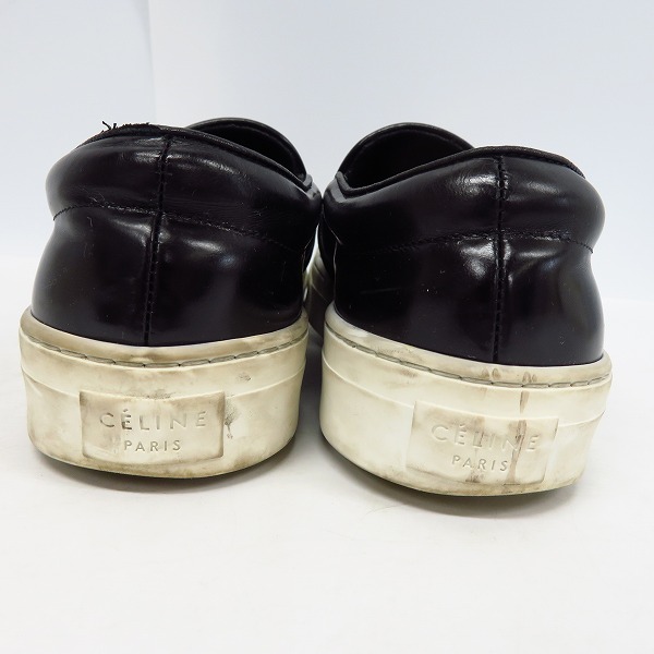 実際に弊社で買取させて頂いたCELINE/セリーヌ スリッポン/レザースニーカー/ブラック/38の画像 1枚目