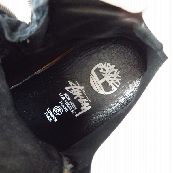 実際に弊社で買取させて頂いたTimberland×STUSSY/ティンバーランド×ステューシー サイドジップレザーブーツ 6236A/28の画像 4枚目