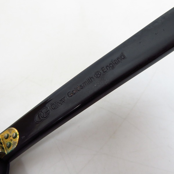 実際に弊社で買取させて頂いたOLIVER GOLDSMITH/オリバーゴールドスミス VICECONSUL メガネフレーム/アイウェアの画像 4枚目