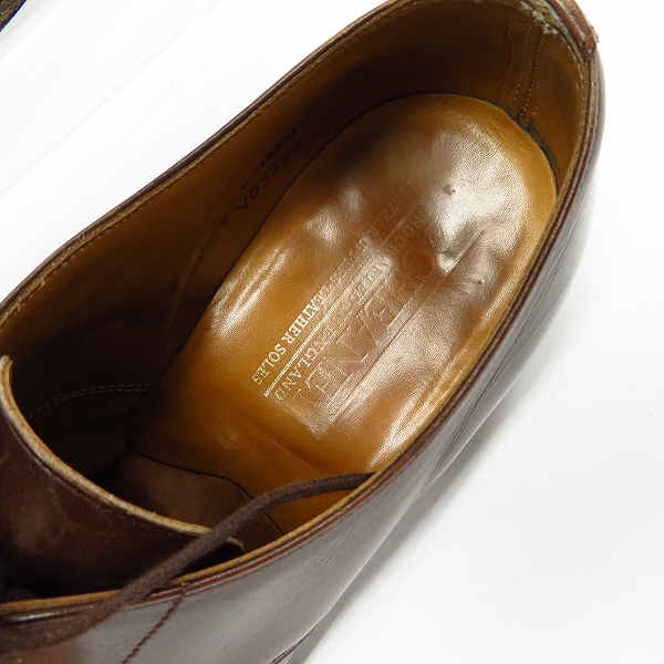 実際に弊社で買取させて頂いたCHEANEY/チーニー Uチップ レザーシューズ/6.5の画像 4枚目