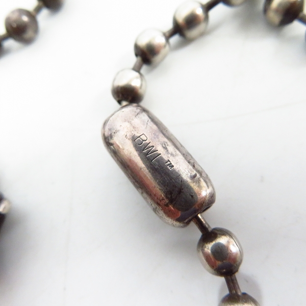 実際に弊社で買取させて頂いたBWL/ビルウォールレザー 5.5mm ラージボールチェーン 23インチの画像 2枚目