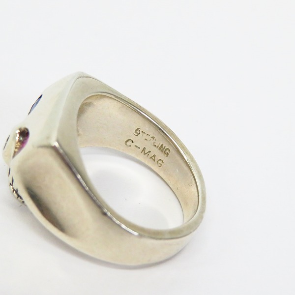 実際に弊社で買取させて頂いた【ギャラ付】FLASH POINT/フラッシュポイント ジムスカル リング 14号 の画像 5枚目