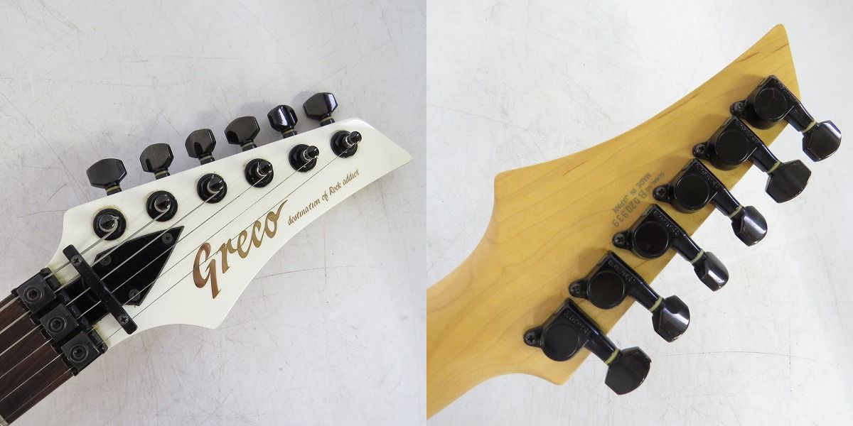 実際に弊社で買取させて頂いた★Greco/グレコ destination of Rock addict エレキギター アーム・ ソフトケース付きの画像 1枚目