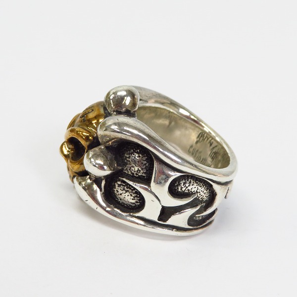 実際に弊社で買取させて頂いたBWL/ビルウォールレザー トライバルバンドブロンズスカルリング 15.5号の画像 2枚目