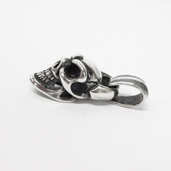 実際に弊社で買取させて頂いたBILL WALL LEATHER/BWL/ビルウォールレザー グッドラックスカル ペンダントの画像 4枚目