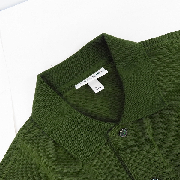 実際に弊社で買取させて頂いたLACOSTE/ラコステ 半袖ポロシャツ グリーン系 4/Mの画像 5枚目