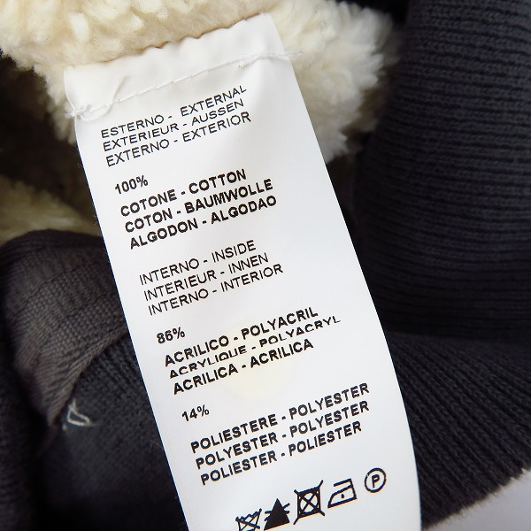 実際に弊社で買取させて頂いたHYDROGEN/ハイドロゲン AUTOMOBILI LAMBORGHINI 裏ボア スウェットジャケット/Lの画像 3枚目