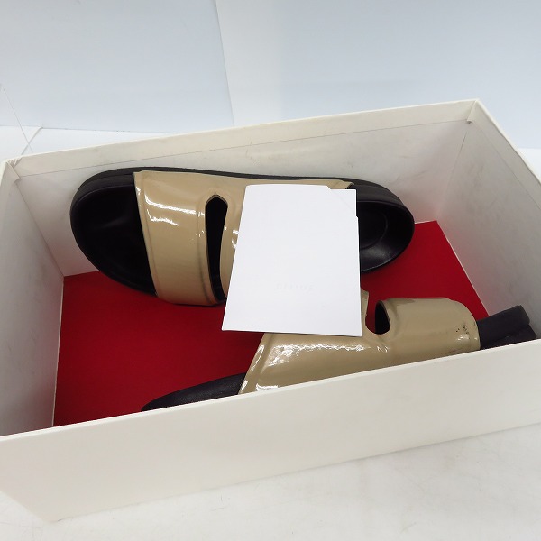 実際に弊社で買取させて頂いたCELINE/セリーヌ ダブルバンドサンダル/36の画像 8枚目