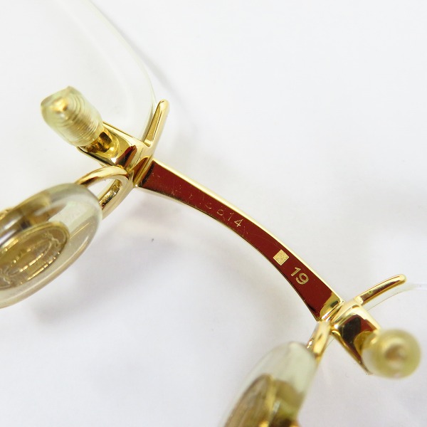 実際に弊社で買取させて頂いたCartier/カルティエ ツーポイント ウッド メガネフレーム/アイウェア フランス製の画像 5枚目