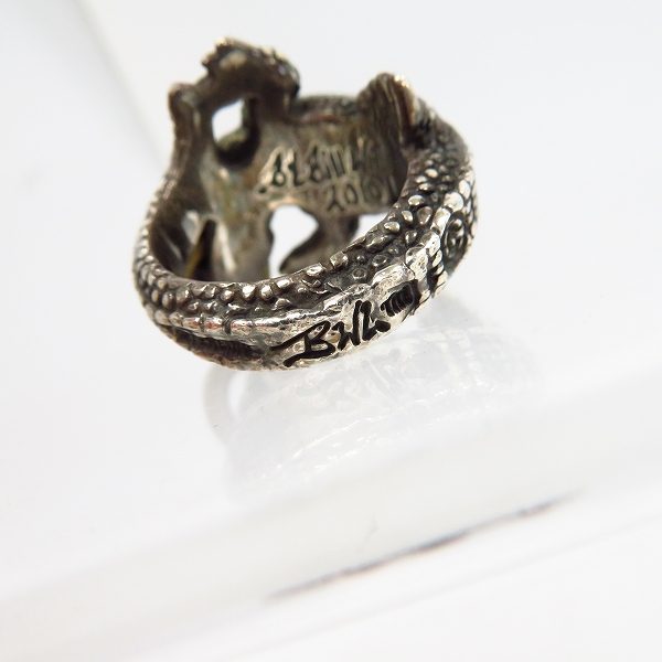 実際に弊社で買取させて頂いたBILL WALL LEATHER/ビルウォールレザー BWL LG ALLIGATOR/ラージ アリゲーター リング 20号の画像 5枚目