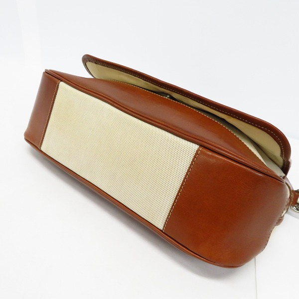 実際に弊社で買取させて頂いたMACKINTOSH LONDON/マッキントッシュ ロンドン キャンバス×レザー ショルダーバッグの画像 2枚目