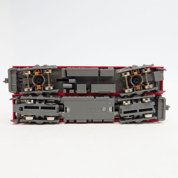 実際に弊社で買取させて頂いた【動作確認済】TOMIX/トミックス Nゲージ 98061 箱根登山鉄道 2000形 サン・モリッツ号 復刻塗装 2両セットの画像 5枚目