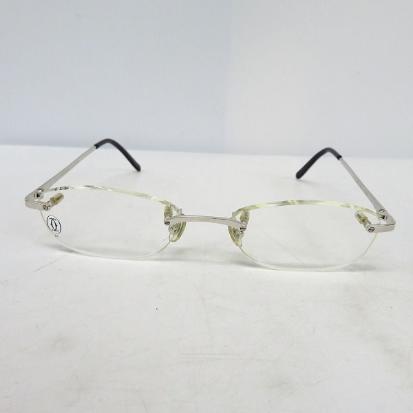実際に弊社で買取させて頂いたCartier/カルティエ フチ無し/ツーポイント メガネフレーム/アイウェア フランス製の画像 8枚目