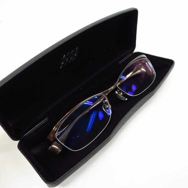 実際に弊社で買取させて頂いた999.9/フォーナインズ コンビネーション 度入り/眼鏡/メガネフレーム S-670Tの画像 7枚目