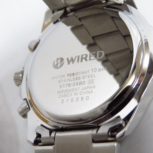 実際に弊社で買取させて頂いたSEIKO/セイコー WIRED/ワイアード ソーラー クロノグラフ 腕時計/ウォッチ V176-0AB0の画像 3枚目