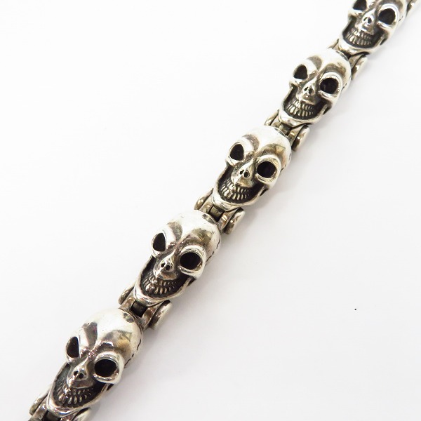 実際に弊社で買取させて頂いたBWL/ビルウォールレザー プロトタイプヒンジド オールスカルリンク ブレスレットの画像 3枚目