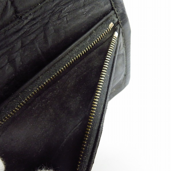 実際に弊社で買取させて頂いたTRAVIS WALKER/トラヴィスワーカー スカルパッチ 3つ折り レザーウォレット/財布の画像 4枚目