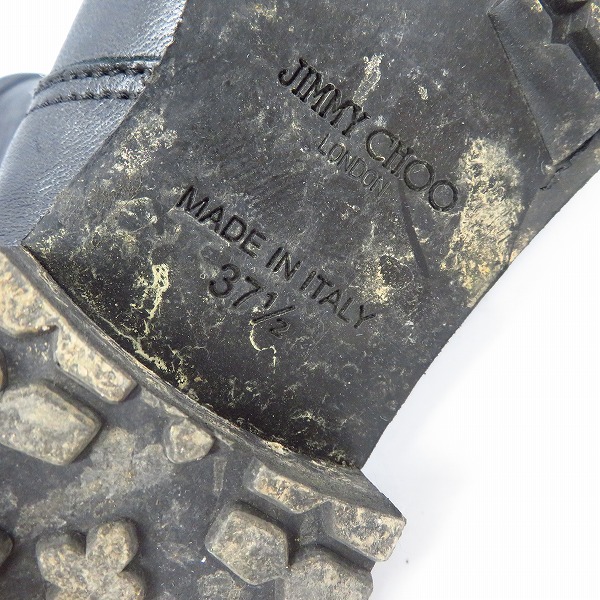 実際に弊社で買取させて頂いたJimmy Choo/ジミーチュウ レザーエンジニアブーツ/37.5の画像 5枚目