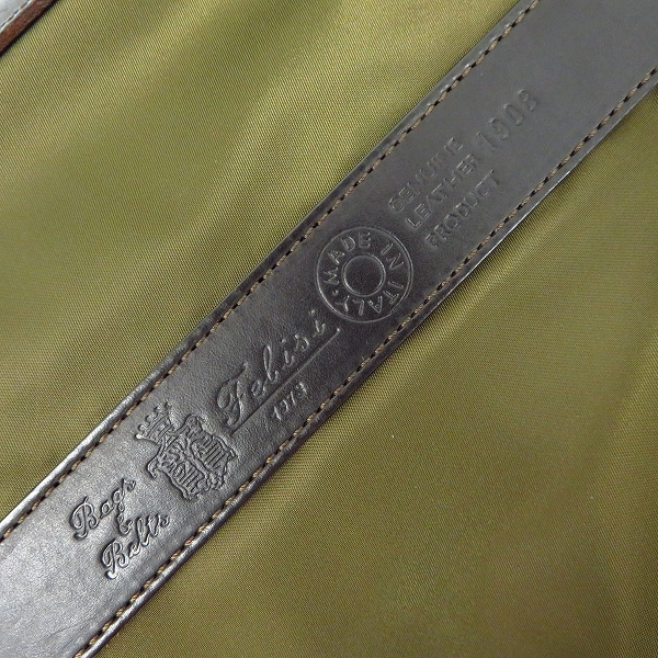 実際に弊社で買取させて頂いたFelisi/フェリージ UNITED ARROWS 別注 レザー×ナイロン ブリーフケース/ビジネスバッグ 1908-DSの画像 5枚目