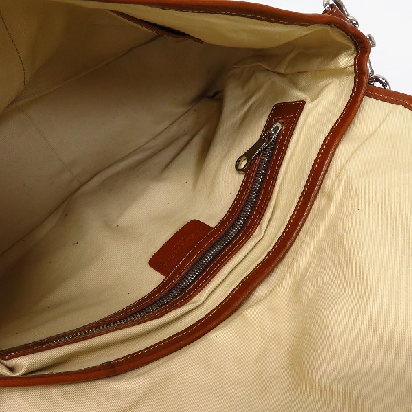 実際に弊社で買取させて頂いたMACKINTOSH LONDON/マッキントッシュ ロンドン キャンバス×レザー ショルダーバッグの画像 3枚目