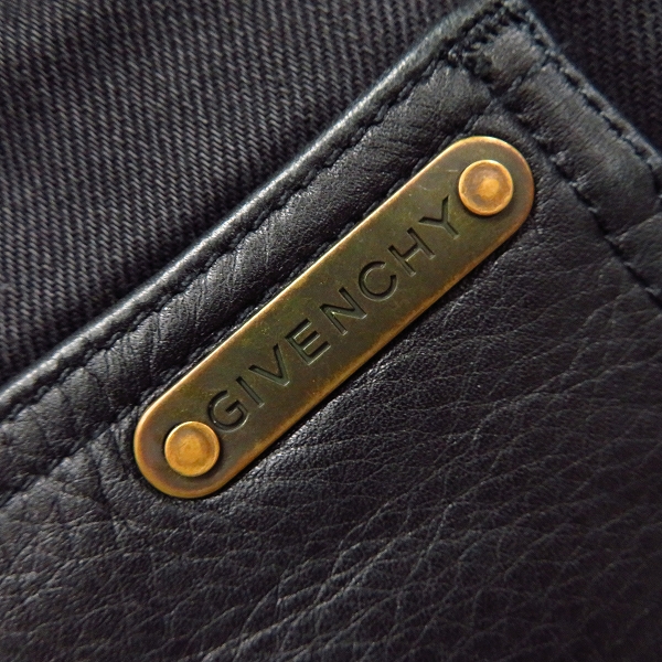 実際に弊社で買取させて頂いたGIVENCHY/ジバンシィ レザー ポケット デニムパンツ/32の画像 2枚目