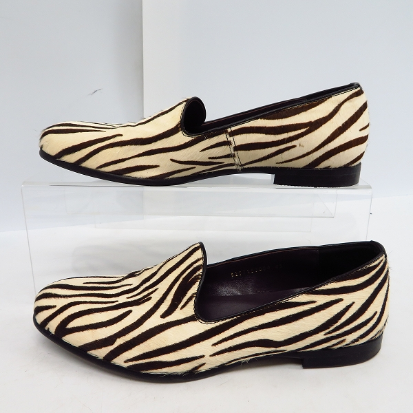 実際に弊社で買取させて頂いたalfredo BANNISTER/アルフレッドバニスター IN ゼブラ柄 スリッポン 5261203004/43の画像 3枚目