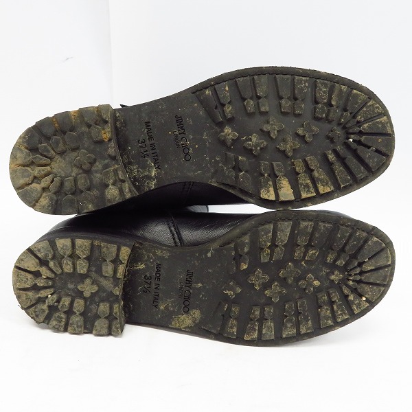 実際に弊社で買取させて頂いたJimmy Choo/ジミーチュウ レザーエンジニアブーツ/37.5の画像 2枚目