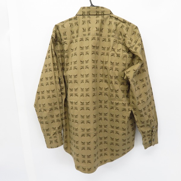 実際に弊社で買取させて頂いたBURBERRY LONDON/バーバリー ロンドン ナイトマーク 総柄 長袖 シャツ/Lの画像 1枚目