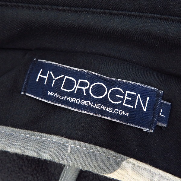 実際に弊社で買取させて頂いたHYDROGEN/ハイドロゲン ポリエステル ブルゾン ダブルジャケット Lの画像 2枚目