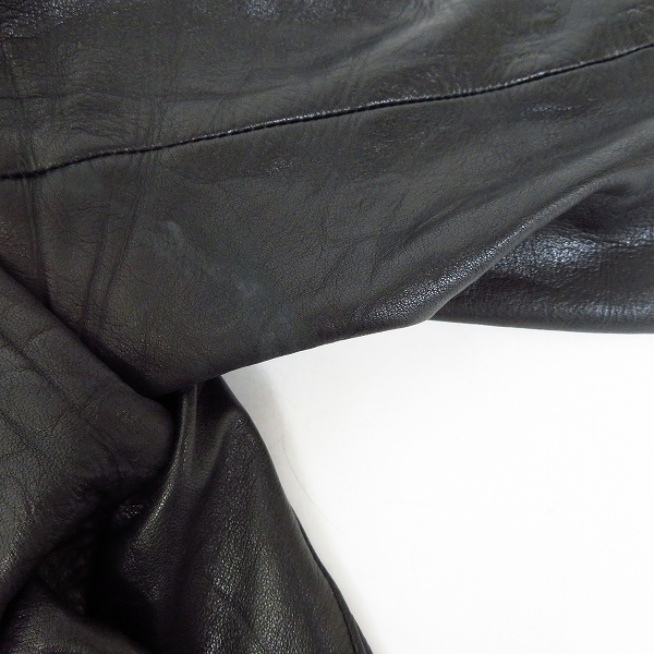 実際に弊社で買取させて頂いたLITHIUM HOMME/リチウムオム カウレザー シングル ライダース/1の画像 6枚目