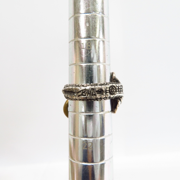 実際に弊社で買取させて頂いたBILL WALL LEATHER/ビルウォールレザー BWL LG ALLIGATOR/ラージ アリゲーター リング 20号の画像 7枚目