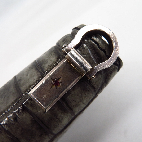 実際に弊社で買取させて頂いたBACKLASH/バックラッシュ オイルクロコ ラウンドファスナー ロングウォレット 383-03 の画像 5枚目