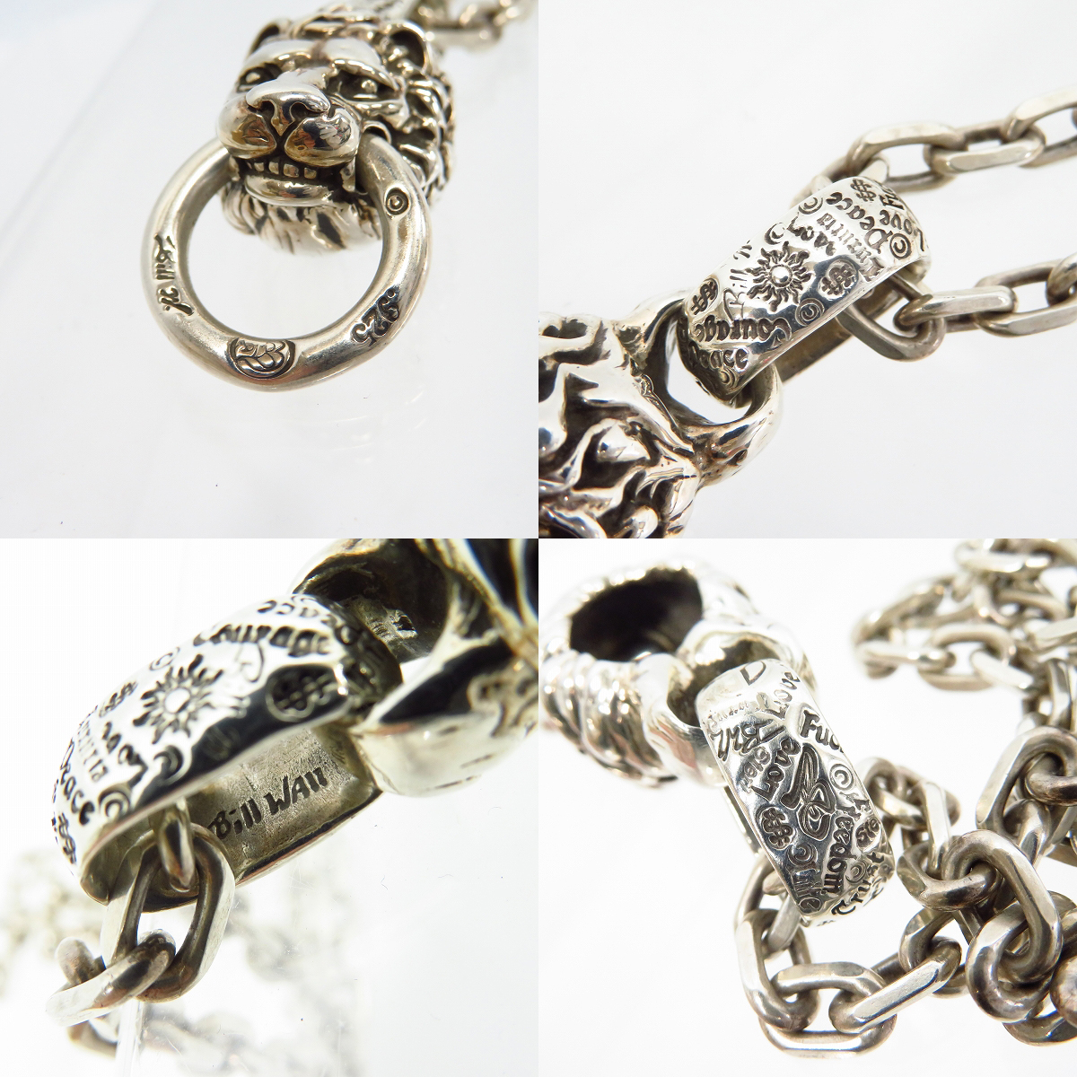 実際に弊社で買取させて頂いたBWL/ビルウォールレザー ライオンwリング ネックレスの画像 4枚目