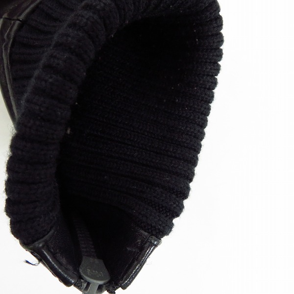 実際に弊社で買取させて頂いたBACKLASH/バックラッシュ 袖レザー キッドファー スタジャン/Mの画像 4枚目