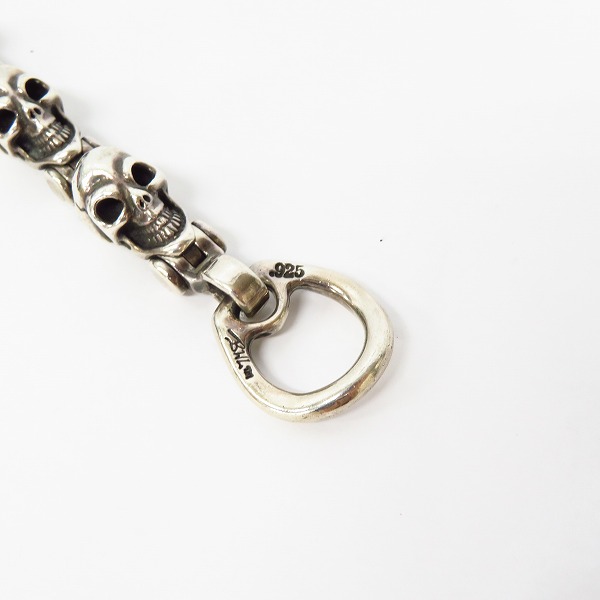 実際に弊社で買取させて頂いたBWL/ビルウォールレザー プロトタイプヒンジド オールスカルリンク ブレスレットの画像 1枚目