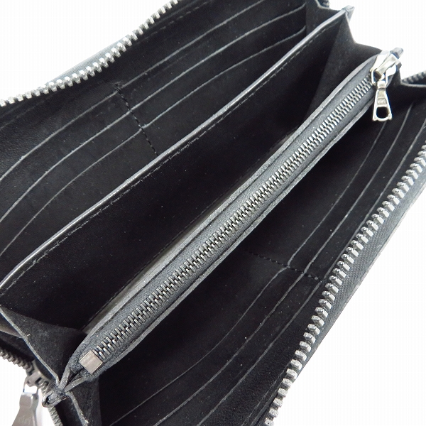 実際に弊社で買取させて頂いたBACKLASH/バックラッシュ オイルクロコ ラウンドファスナー ロングウォレット 383-03 の画像 3枚目