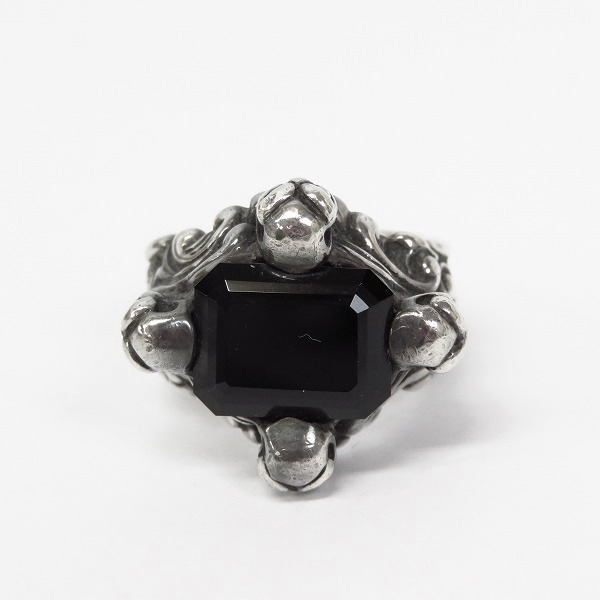 実際に弊社で買取させて頂いたBWL/ビルウォールレザー スカルスペシャルストーンエディション シルバーリング 12号の画像 1枚目