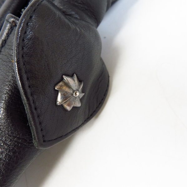 実際に弊社で買取させて頂いたSTANLEY GUESS/スタンリーゲス レザーショルダーバッグw/スパイダーウェブ＆ラージスパイダーw/セルフォーンポケットの画像 8枚目