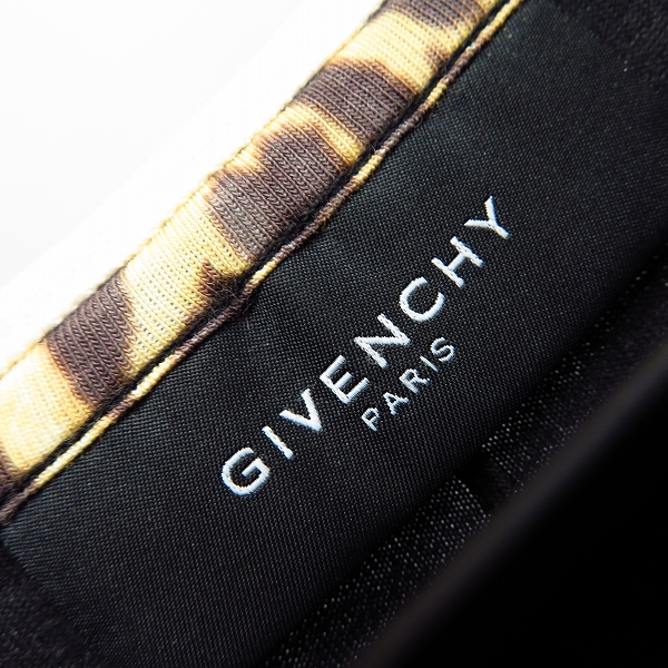 実際に弊社で買取させて頂いたGIVENCHY/ジバンシィ 11SS 部分レオパード カットソー/Tシャツ/Mの画像 2枚目