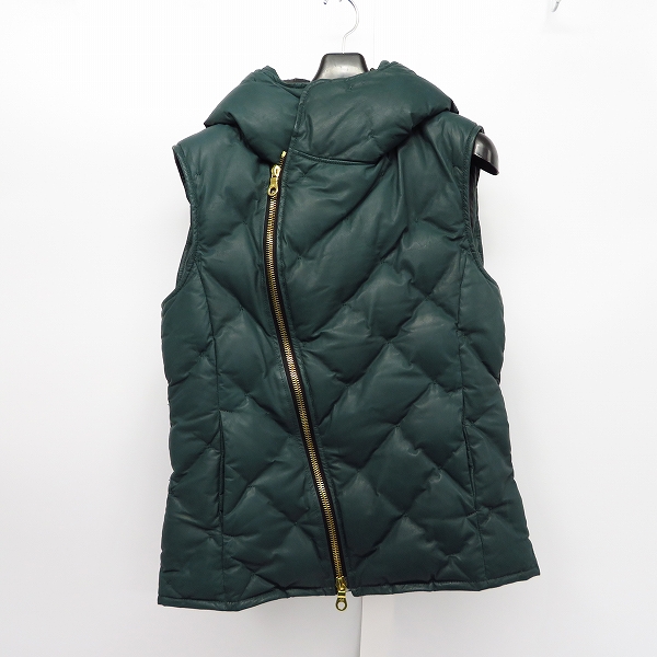 実際に弊社で買取させて頂いたBACKLASH/バックラッシュ ブリタニア カンガルーレザー ダウンベスト A1363-01/S