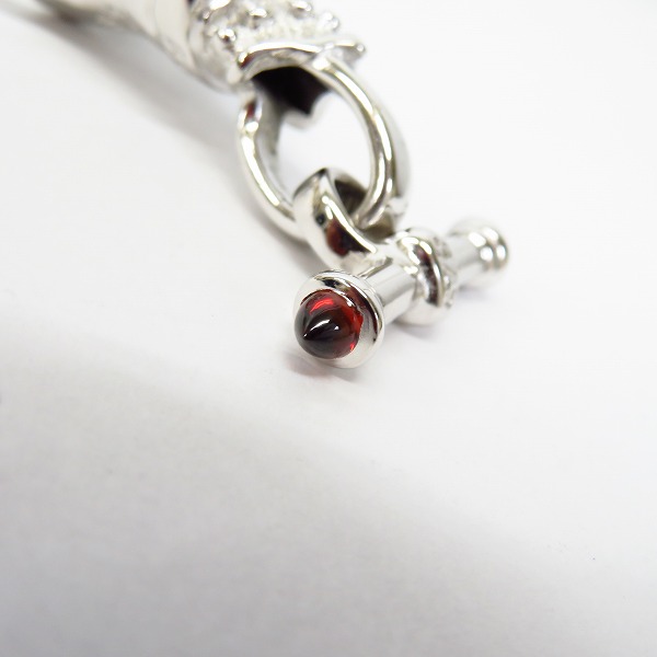 実際に弊社で買取させて頂いたBWL/ビルウォールレザー パンサー ペンダント トップ/Tバー ルビーパヴェ の画像 4枚目