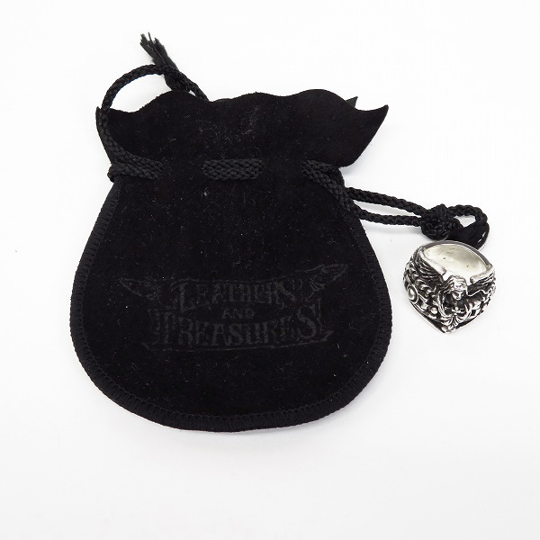 実際に弊社で買取させて頂いたLEATHERS&TREASURES/レザーズアンドトレジャーズ  リボルビング リング L ガーディアンエンジェル 11～11.5号の画像 8枚目