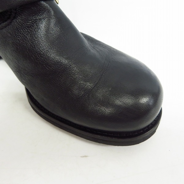 実際に弊社で買取させて頂いたJIMMY CHOO/ジミーチュウ エンジニアブーツ ブラック/36の画像 7枚目