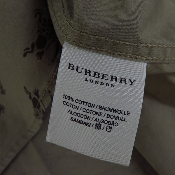 実際に弊社で買取させて頂いたBURBERRY LONDON/バーバリー ロンドン ナイトマーク 総柄 長袖 シャツ/Lの画像 3枚目