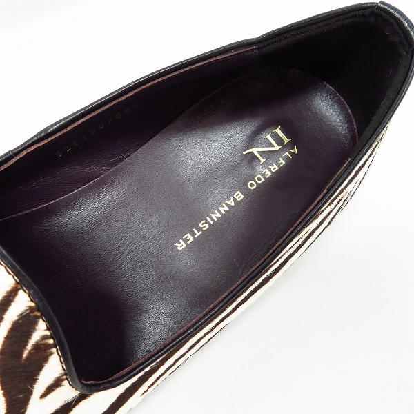 実際に弊社で買取させて頂いたalfredo BANNISTER/アルフレッドバニスター IN ゼブラ柄 スリッポン 5261203004/43の画像 4枚目