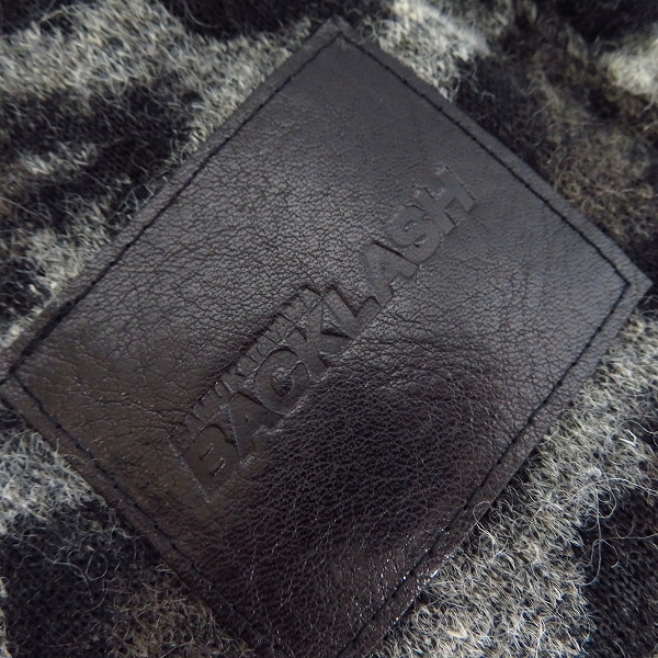 実際に弊社で買取させて頂いたBACKLASH/バックラッシュ イタリーウールレオパード柄パーカー 1479-02/XSの画像 3枚目