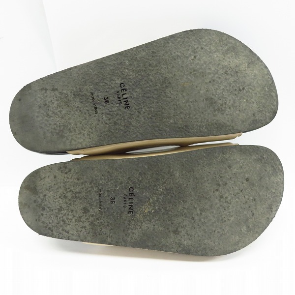 実際に弊社で買取させて頂いたCELINE/セリーヌ ダブルバンドサンダル/36の画像 2枚目